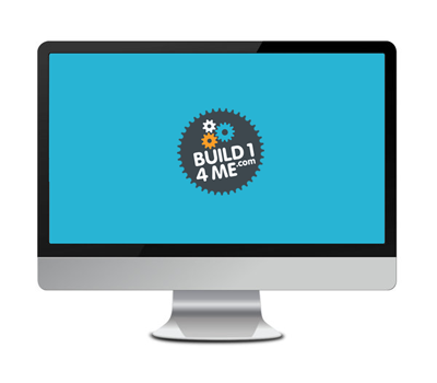 monitor with logo - build14me - responsive web design brighton